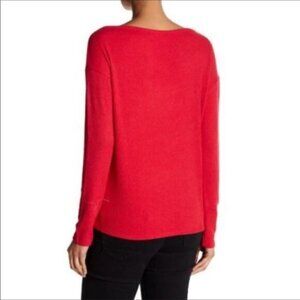 Harlowe & Graham Ribbed Sweater Knot Front Tie S